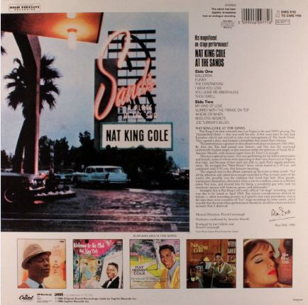 Nat King Cole : At The Sands (LP, Album, RE)