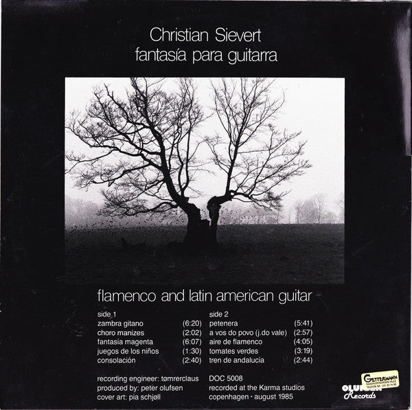 Christian Sievert : Fantasía Para Guitarra - (Diez Diferentes) (LP, Album)