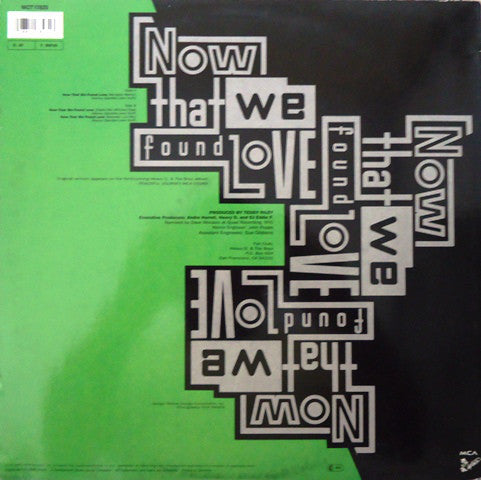 Heavy D. & The Boyz : Now That We Found Love (Morales Remix) (12")