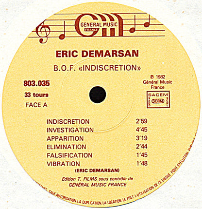 Eric Demarsan : L'Indiscretion (LP)