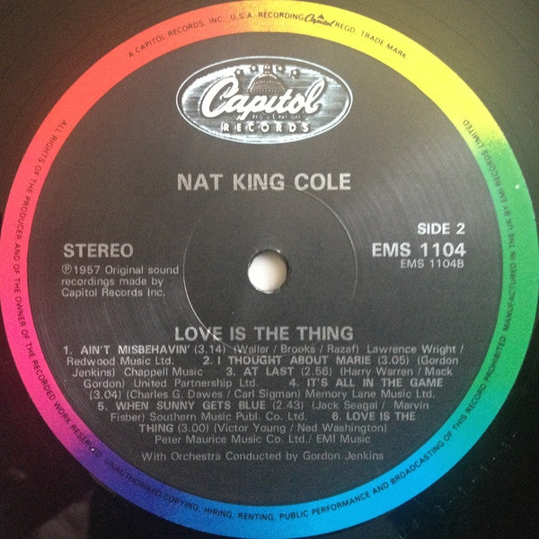 Nat King Cole : Love Is The Thing (LP, Album, RE)