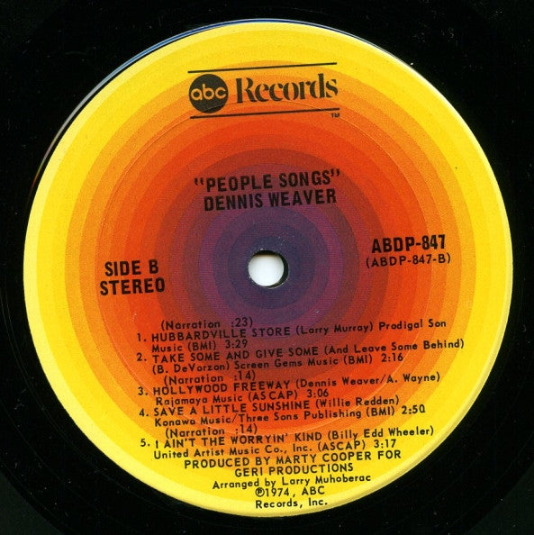 Dennis Weaver : People Songs (LP)