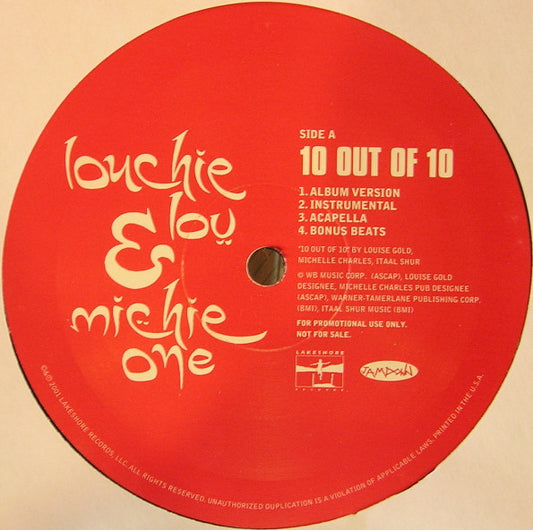 Louchie Lou & Michie One : 10 Out Of 10 (12", Promo)