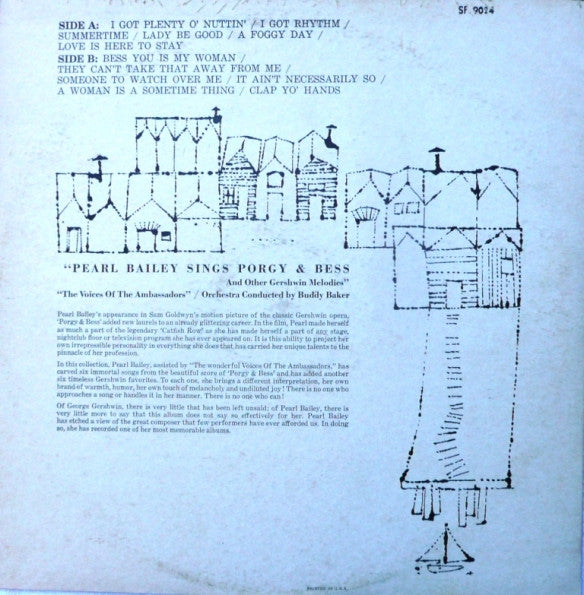 Pearl Bailey : Pearl Bailey Sings Porgy & Bess And Other Gershwin Melodies (LP, RE)