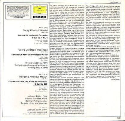 Nicanor Zabaleta · Georg Friedrich Händel · Georg Christoph Wagenseil · Wolfgang Amadeus Mozart : Harfenkonzerte (LP, Album)