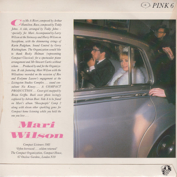 Mari Wilson : Cry Me A River (7", Single, Pap)