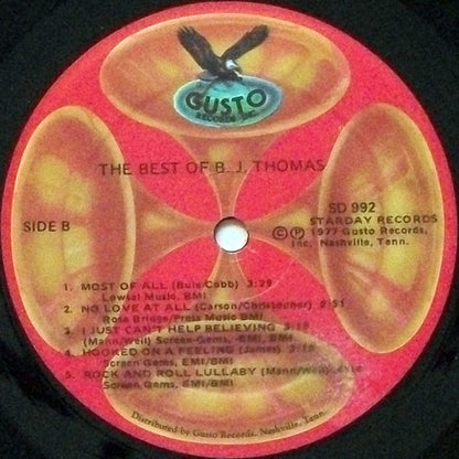 B.J. Thomas : The Best Of B.J. Thomas (LP, Comp)