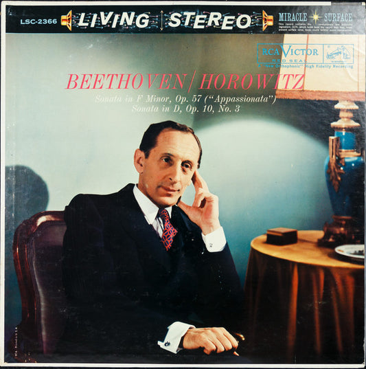 Ludwig van Beethoven / Vladimir Horowitz : Sonata In F Minor, Op. 57 ("Appassionata") / Sonata No. 7 In D, Op. 10, No. 3 (LP, Ind)