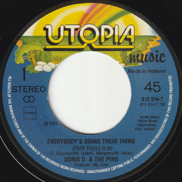 Doris D And The Pins : Everybody's Doing Their Thing (Hula Hoop) (7", Single)