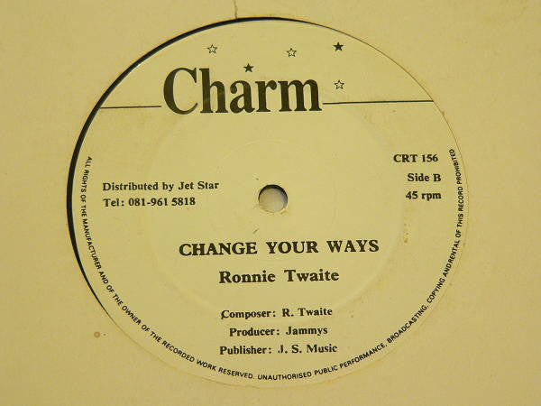 Frankie Paul / Ronnie Thwaites : You Called / Change Your Ways (12")