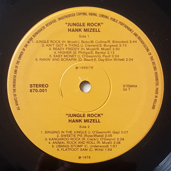 Hank Mizell : Jungle Rock (LP, Album)