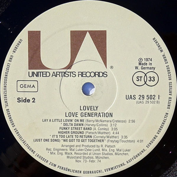 Love Generation : Lovely (LP, Album)