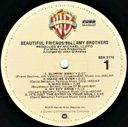 Bellamy Brothers : Beautiful Friends (LP, Album, Win)