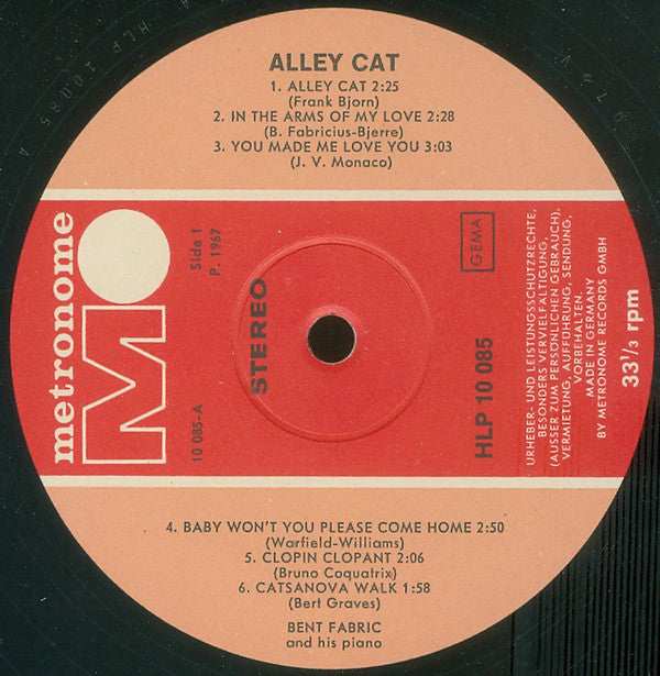 Bent Fabric : Alley Cat (LP)