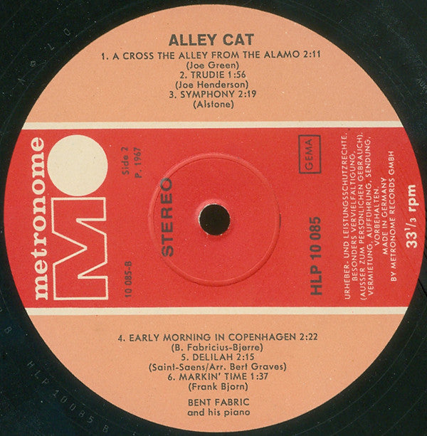 Bent Fabric : Alley Cat (LP)