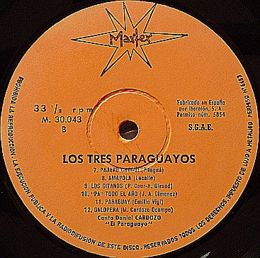 Los 3 Paraguayos : Los Tres Paraguayos (LP, Album)