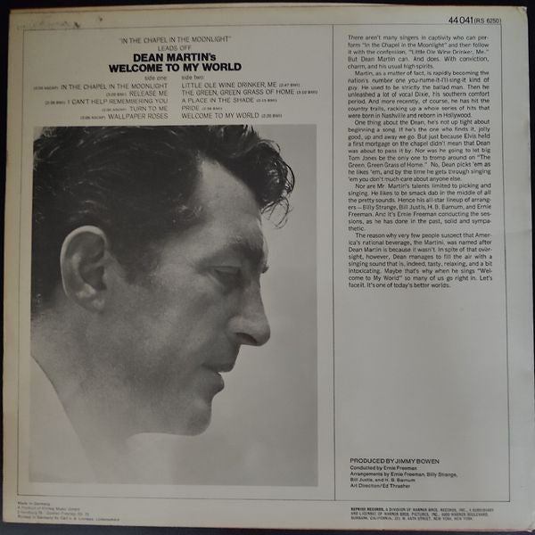 Dean Martin : Welcome To My World (LP)