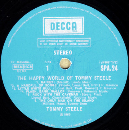 Tommy Steele : The Happy World Of Tommy Steele (LP, Comp)