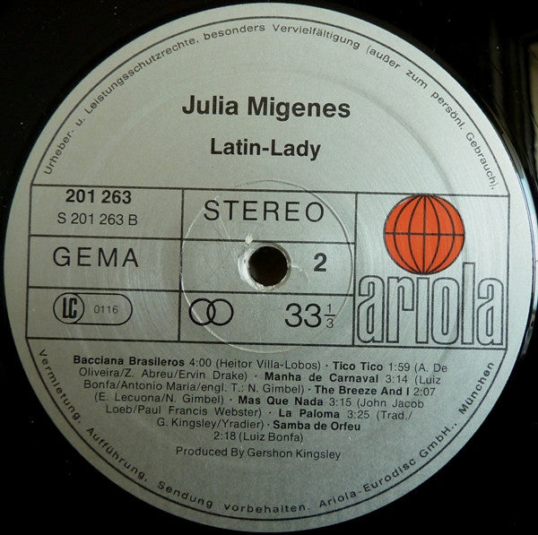 Julia Migenes : Latin Lady (LP, Album)