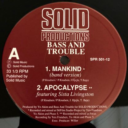 Bass And Trouble : Mankind (12")