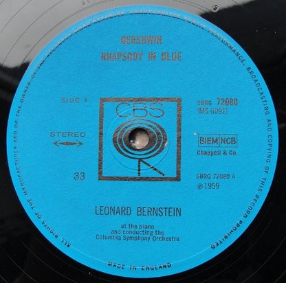 George Gershwin, Leonard Bernstein : Rhapsody In Blue / An American In Paris (LP, RE)