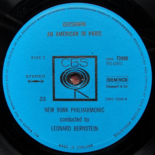 George Gershwin, Leonard Bernstein : Rhapsody In Blue / An American In Paris (LP, RE)