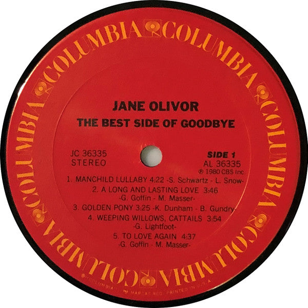 Jane Olivor : The Best Side Of Goodbye (LP, Album)