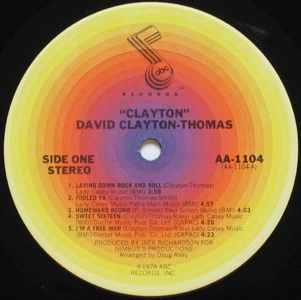 David Clayton-Thomas : Clayton (LP, Album)