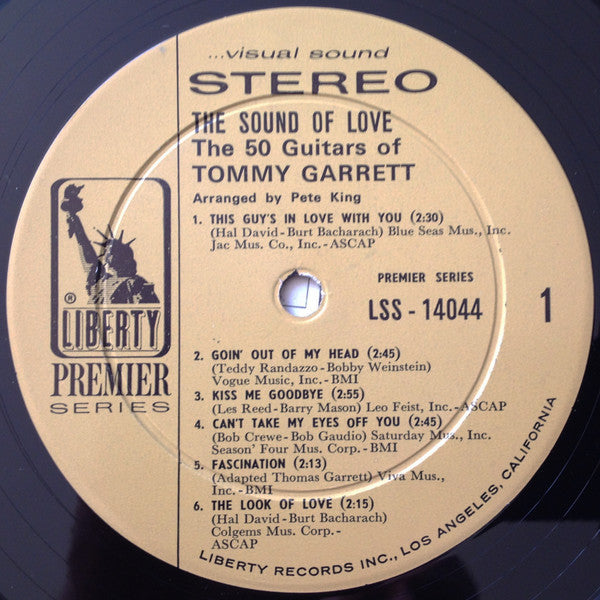 The 50 Guitars Of Tommy Garrett : The Sound Of Love (LP, Album, Gat)