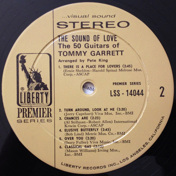 The 50 Guitars Of Tommy Garrett : The Sound Of Love (LP, Album, Gat)