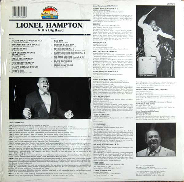 Lionel Hampton & His Big Band : Masterpieces Of Lionel Hampton & His Big Band (LP, Comp)