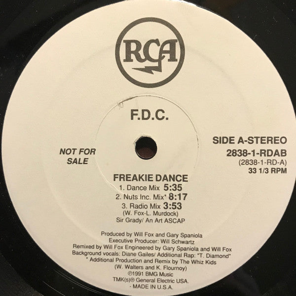 F.D.C. : Freaky Dance (12", Promo)