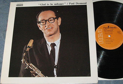 Paul Desmond : Glad To Be Unhappy (LP, RE)