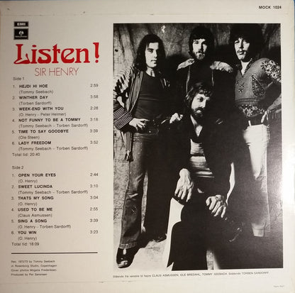 Sir Henry & His Butlers : Listen! (LP, Album)