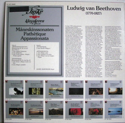 Ludwig Van Beethoven / Daniel Barenboim : Måneskinssonaten, Pathétique, Appassionata (LP, RE)