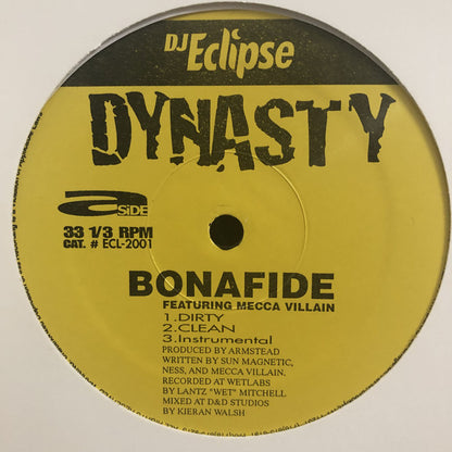 Dynasty (4) : Bonafide B/W Lovely Day (12")