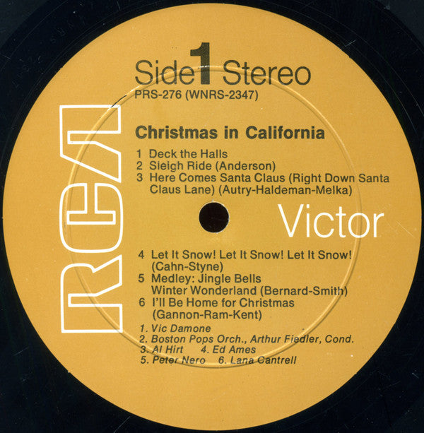 Various : Christmas In California (LP, Album, Comp, Smplr, Hol)