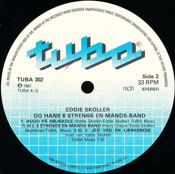 Eddie Skoller : Eddie Skoller Og Hans 6 Strengs En-Mands-Band (LP, Album)