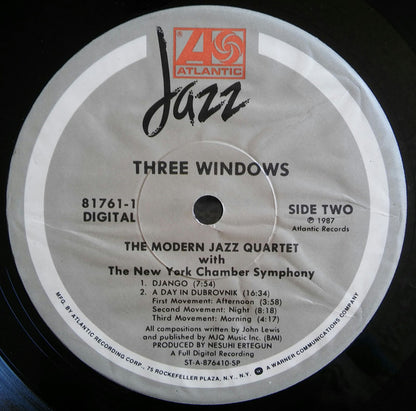 The Modern Jazz Quartet with New York Chamber Symphony : Three Windows (LP, Album)