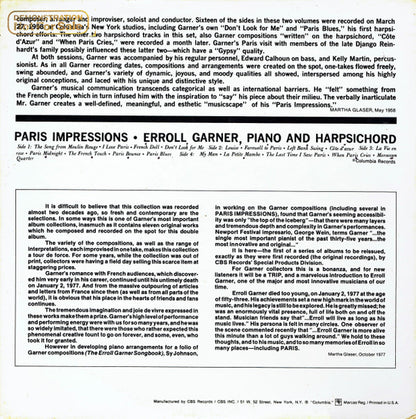 Erroll Garner : Paris Impressions (2xLP, Album, RE)