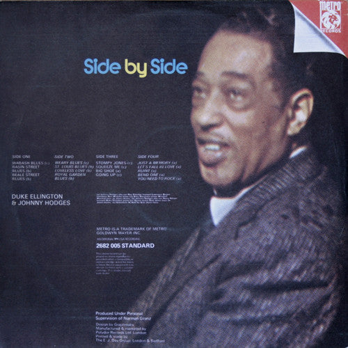 Duke Ellington & Johnny Hodges : Back To Back - Side By Side (2xLP, Comp, Gat)