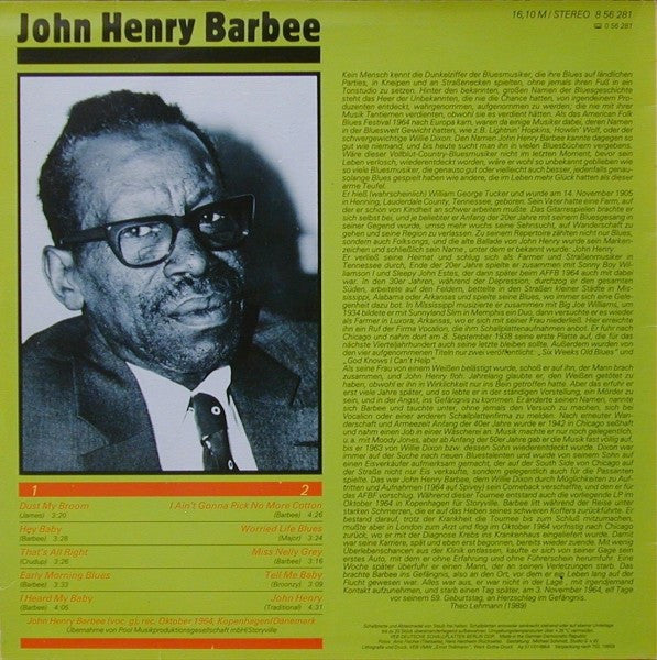 John Henry Barbee : John Henry Barbee (LP, RE)