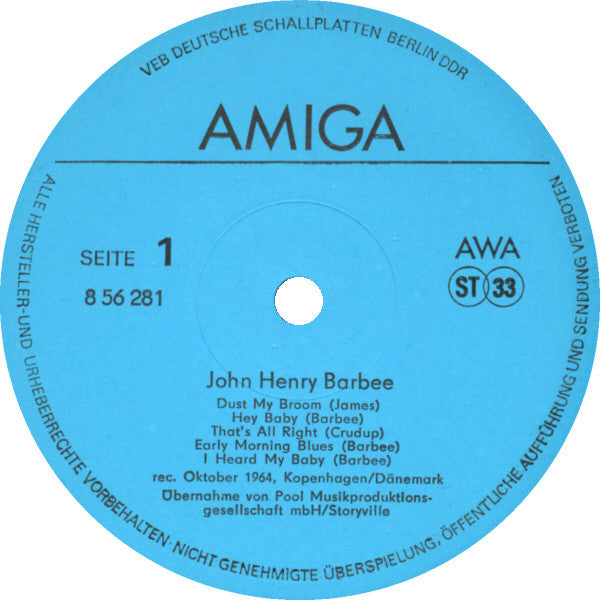 John Henry Barbee : John Henry Barbee (LP, RE)