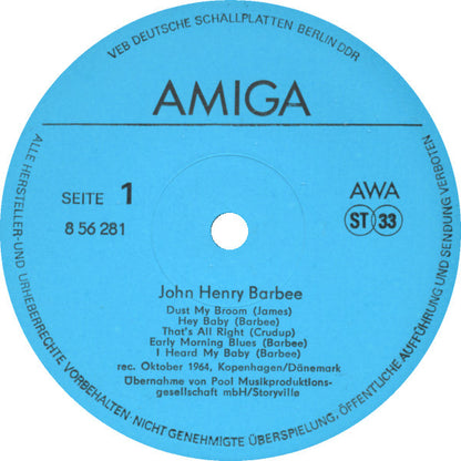 John Henry Barbee : John Henry Barbee (LP, RE)