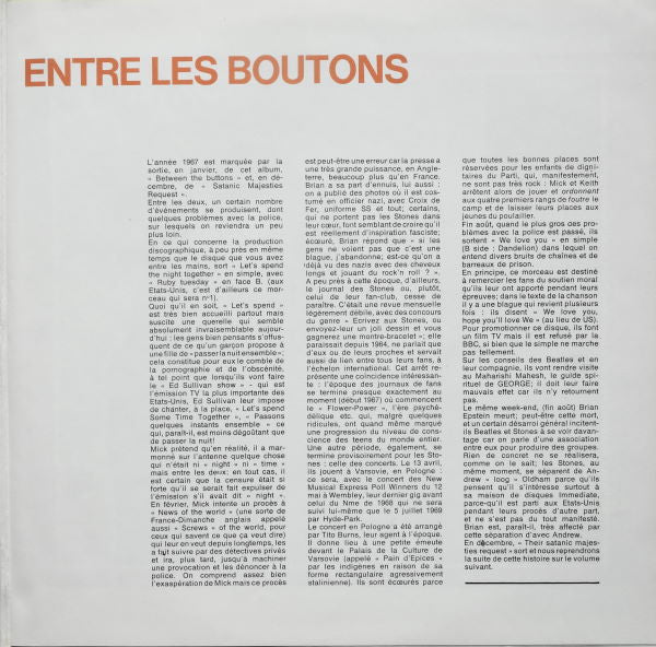 The Rolling Stones : «L'âge D'or» Des Rolling Stones - Vol 7 - Between The Buttons (LP, Album, RE)