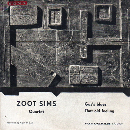 Zoot Sims Quartet : Gus's Blues (7", EP)