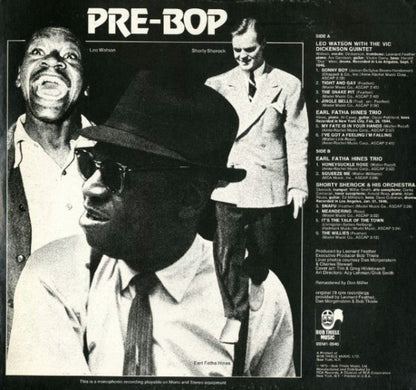 Leo Watson  -  Earl Hines  -  Shorty Sherock : Pre-Bop (LP, Comp)