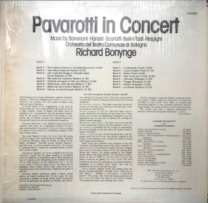 Luciano Pavarotti : Pavarotti In Concert (LP)