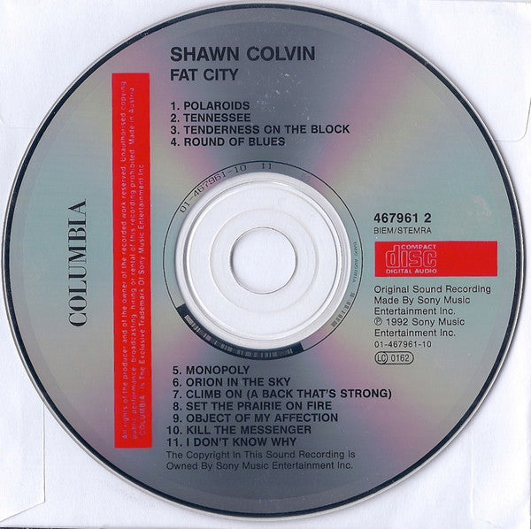 Shawn Colvin : Fat City (CD, Album)