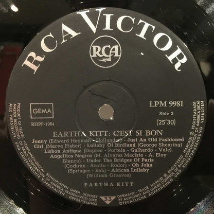 Eartha Kitt : C'Est Si Bon - Die Großen Erfolge (LP, Comp, Mono)